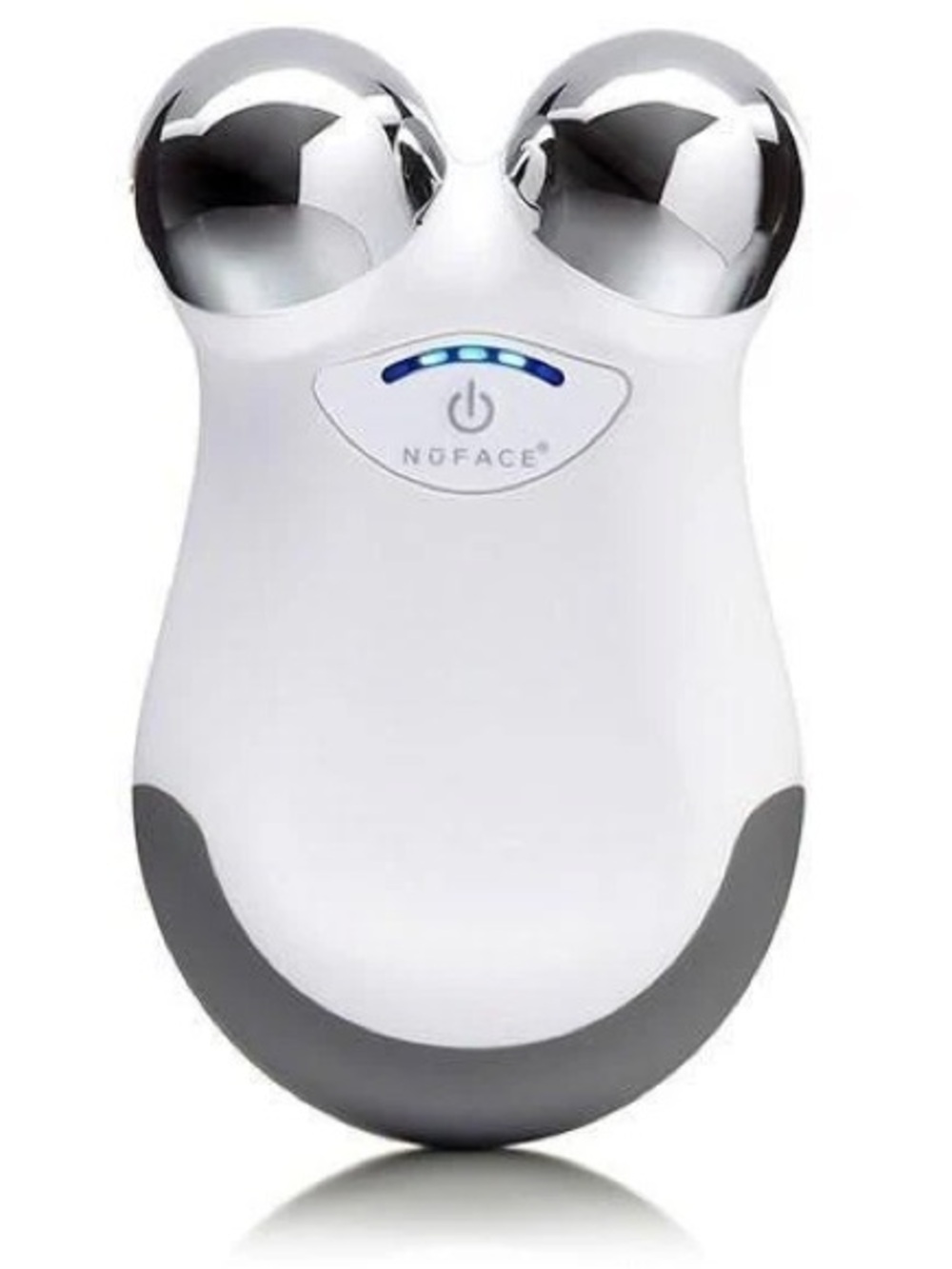 NuFace Handheld Facial Toning Device – White & Silver